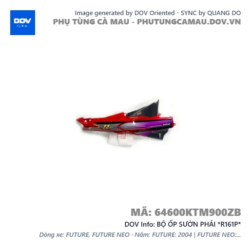 BỘ ỐP SƯỜN PHẢI *R161P*  — 64600KTM900ZB