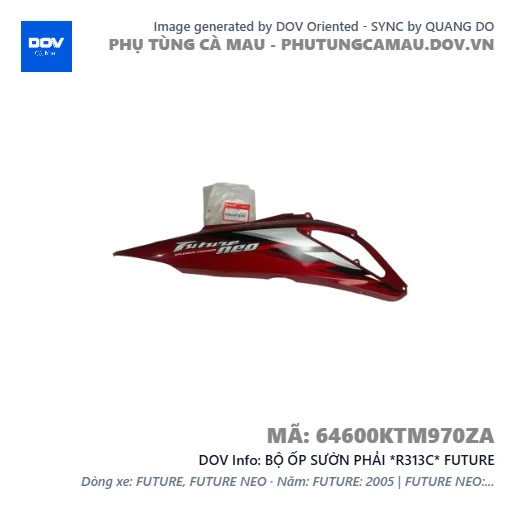 BỘ ỐP SƯỜN PHẢI *R313C* FUTURE — 64600KTM970ZA