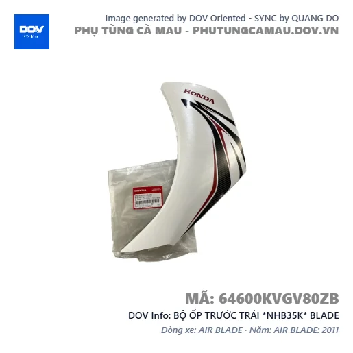 BỘ ỐP TRƯỚC TRÁI *NHB35K* BLADE — 64600KVGV80ZB