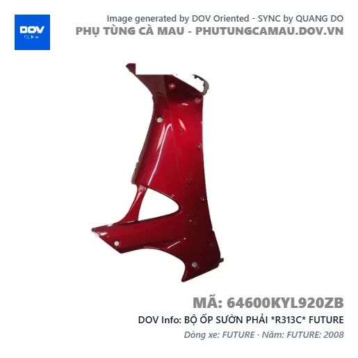BỘ ỐP SƯỜN PHẢI *R313C* FUTURE — 64600KYL920ZB