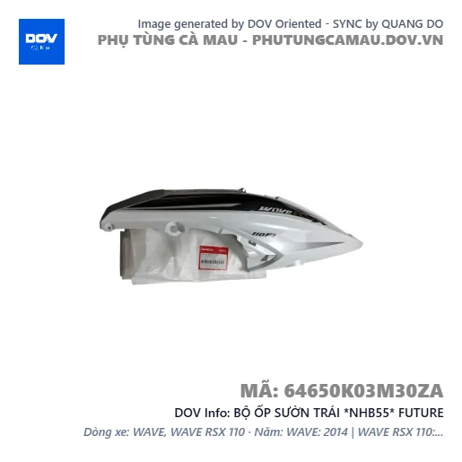 BỘ ỐP SƯỜN TRÁI *NHB55* FUTURE — 64650K03M30ZA
