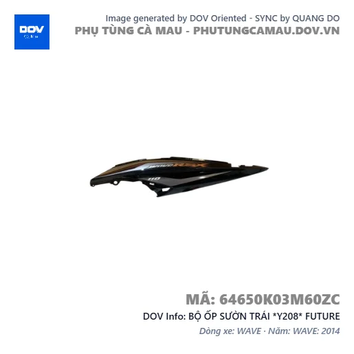 BỘ ỐP SƯỜN TRÁI *Y208* FUTURE — 64650K03M60ZC