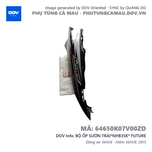 BỘ ỐP SƯỜN TRÁI*NHB35K* FUTURE — 64650K07V00ZD