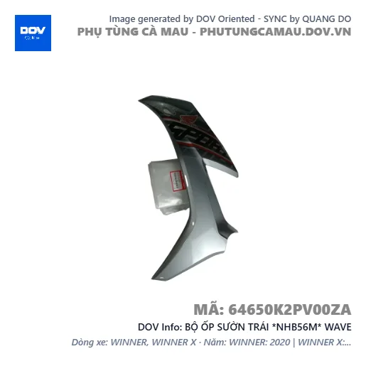 BỘ ỐP SƯỜN TRÁI *NHB56M* WAVE — 64650K2PV00ZA