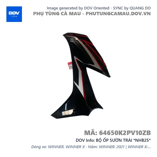 BỘ ỐP SƯỜN TRÁI *NHB25*  — 64650K2PV10ZB