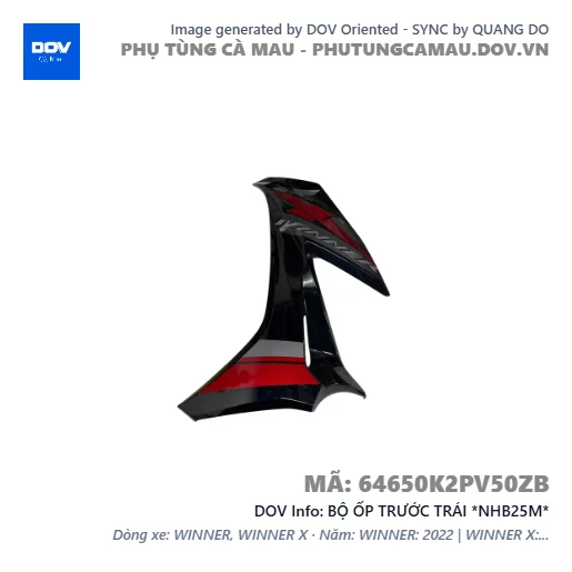 BỘ ỐP TRƯỚC TRÁI *NHB25M*  — 64650K2PV50ZB