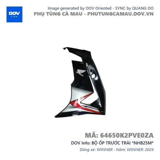 BỘ ỐP TRƯỚC TRÁI *NHB25M* — 64650K2PVE0ZA