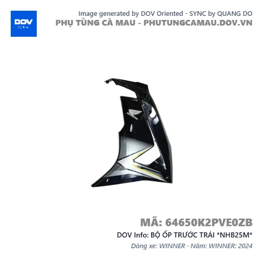 BỘ ỐP TRƯỚC TRÁI *NHB25M* — 64650K2PVE0ZB