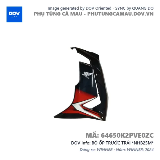 BỘ ỐP TRƯỚC TRÁI *NHB25M*  — 64650K2PVE0ZC
