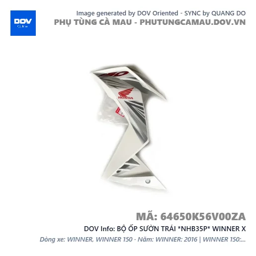 BỘ ỐP SƯỜN TRÁI *NHB35P* WINNER X — 64650K56V00ZA