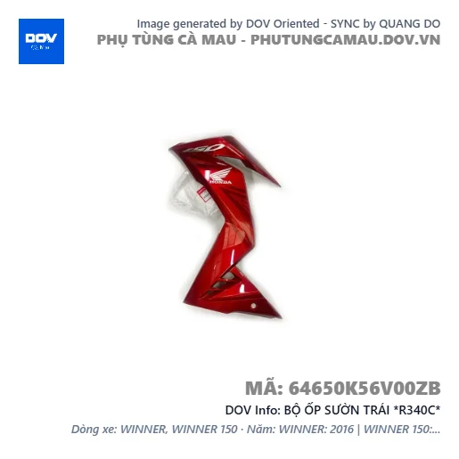 BỘ ỐP SƯỜN TRÁI *R340C*  — 64650K56V00ZB