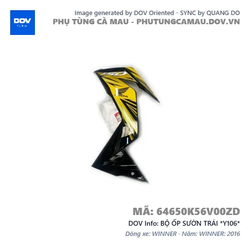 BỘ ỐP SƯỜN TRÁI *Y106*  — 64650K56V00ZD