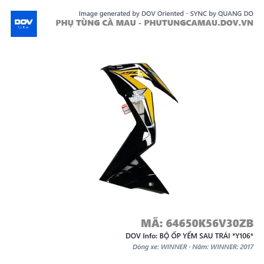 BỘ ỐP YẾM SAU TRÁI *Y106*  — 64650K56V30ZB