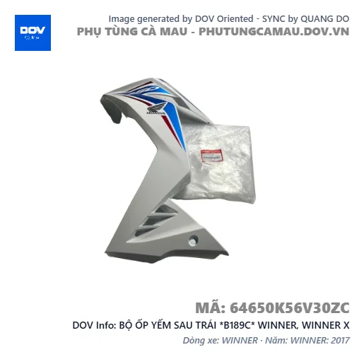 BỘ ỐP YẾM SAU TRÁI *B189C* WINNER, WINNER X — 64650K56V30ZC