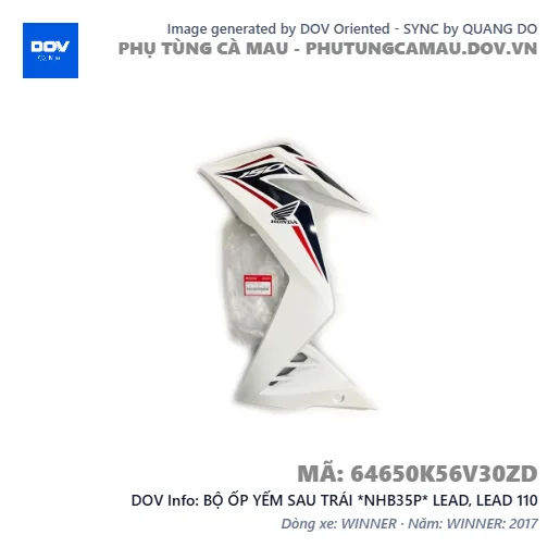 BỘ ỐP YẾM SAU TRÁI *NHB35P* LEAD, LEAD 110 — 64650K56V30ZD