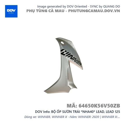 BỘ ỐP SƯỜN TRÁI *NHA40* LEAD, LEAD 125 — 64650K56V50ZB