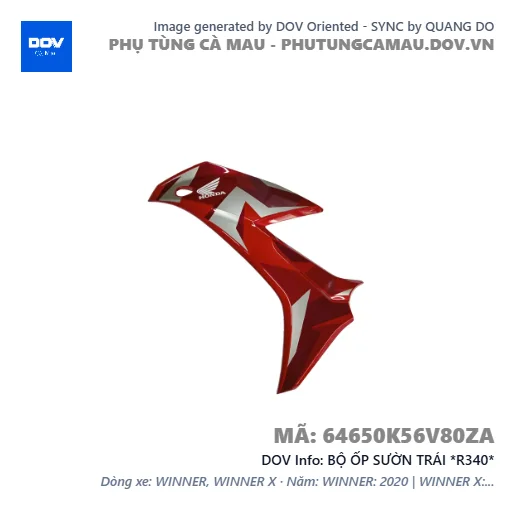 BỘ ỐP SƯỜN TRÁI *R340*  — 64650K56V80ZA