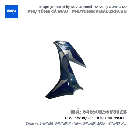 BỘ ỐP SƯỜN TRÁI *PB406*  — 64650K56V80ZB
