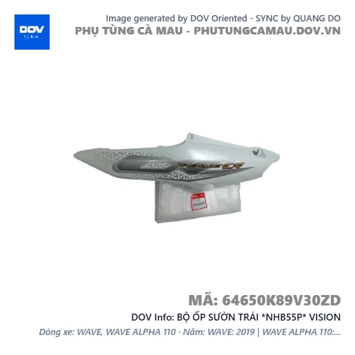 BỘ ỐP SƯỜN TRÁI *NHB55P* VISION — 64650K89V30ZD