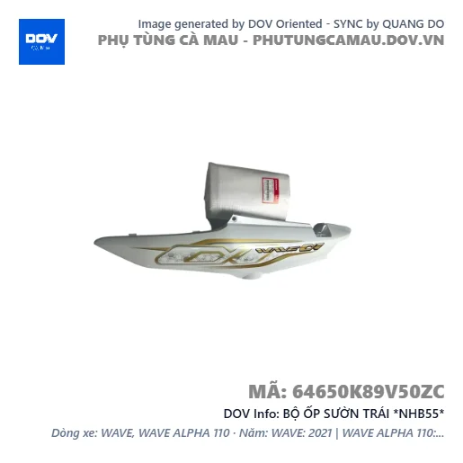 BỘ ỐP SƯỜN TRÁI *NHB55*  — 64650K89V50ZC