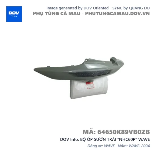 BỘ ỐP SƯỜN TRÁI *NHC60P* WAVE — 64650K89VB0ZB
