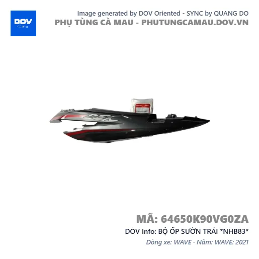 BỘ ỐP SƯỜN TRÁI *NHB83*  — 64650K90VG0ZA
