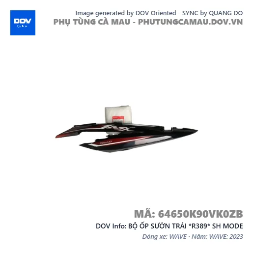 BỘ ỐP SƯỜN TRÁI *R389* SH MODE — 64650K90VK0ZB