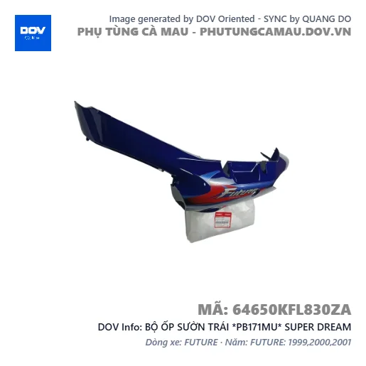 BỘ ỐP SƯỜN TRÁI *PB171MU* SUPER DREAM — 64650KFL830ZA