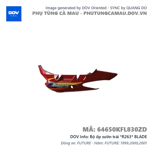 Bộ ốp sườn trái *R263* BLADE — 64650KFL830ZD