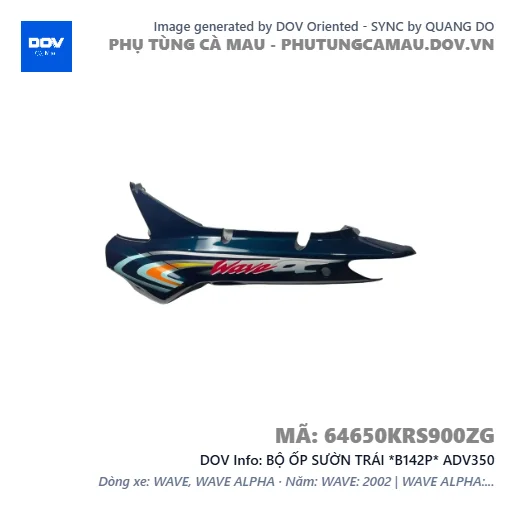 BỘ ỐP SƯỜN TRÁI *B142P* ADV350 — 64650KRS900ZG