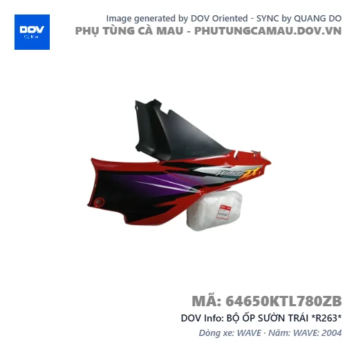 BỘ ỐP SƯỜN TRÁI *R263*  — 64650KTL780ZB