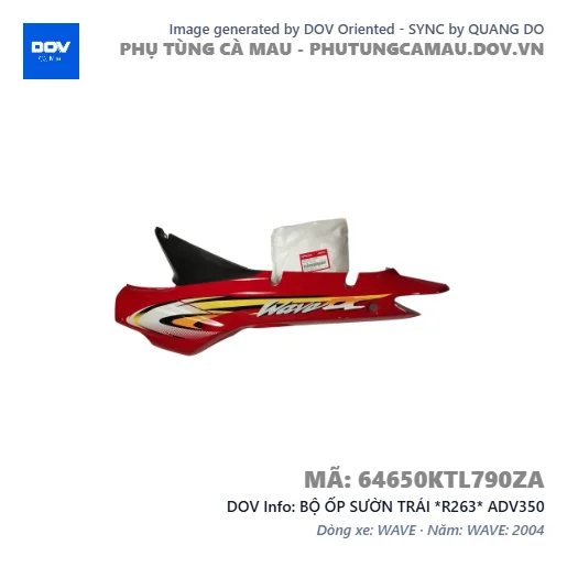 BỘ ỐP SƯỜN TRÁI *R263* ADV350 — 64650KTL790ZA