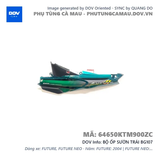 BỘ ỐP SƯỜN TRÁI BG107 — 64650KTM900ZC