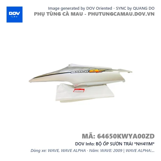 BỘ ỐP SƯỜN TRÁI *NH411M*  — 64650KWYA00ZD