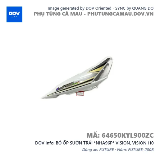 BỘ ỐP SƯỜN TRÁI *NHA96P* VISION, VISION 110 — 64650KYL900ZC