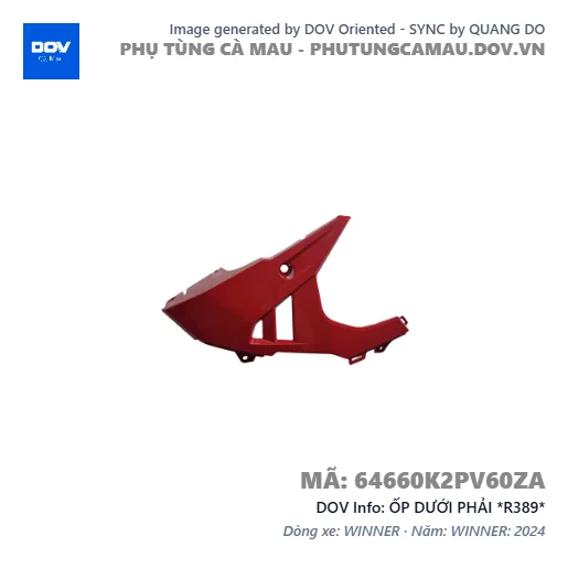 ỐP DƯỚI PHẢI *R389*  — 64660K2PV60ZA