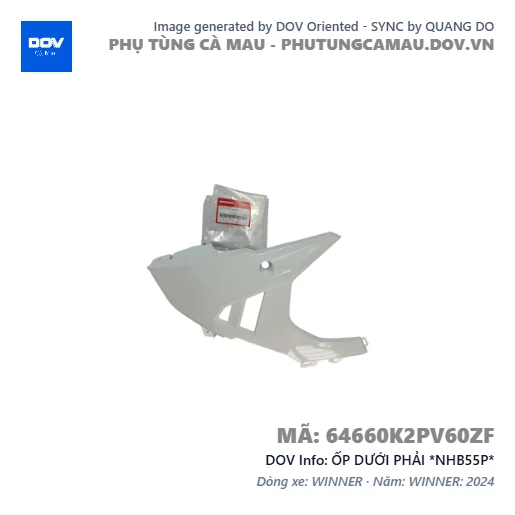ỐP DƯỚI PHẢI *NHB55P* — 64660K2PV60ZF