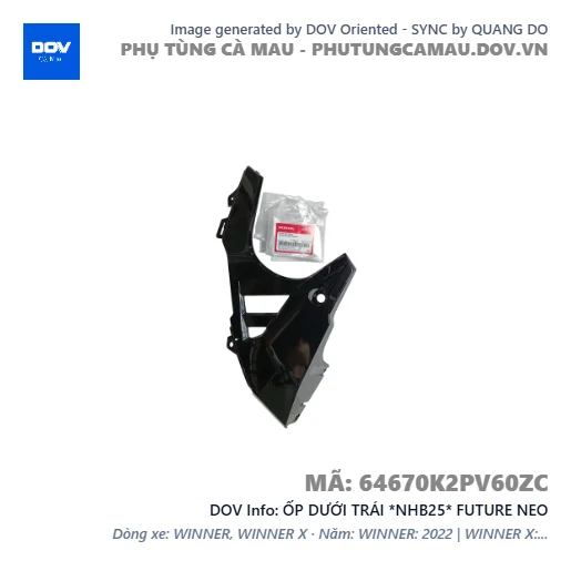ỐP DƯỚI TRÁI *NHB25* FUTURE NEO — 64670K2PV60ZC