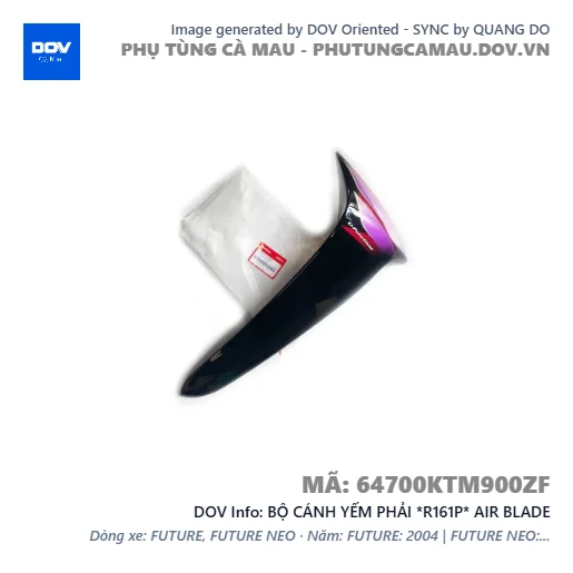 BỘ CÁNH YẾM PHẢI *R161P* AIR BLADE — 64700KTM900ZF