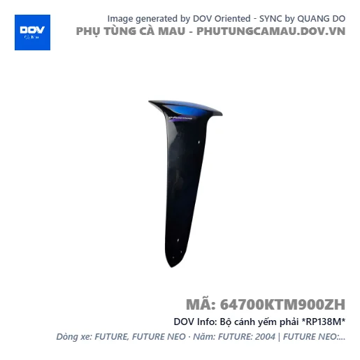 Bộ cánh yếm phải *RP138M* — 64700KTM900ZH