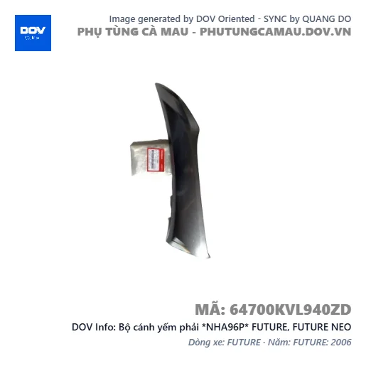 Bộ cánh yếm phải *NHA96P* FUTURE, FUTURE NEO — 64700KVL940ZD