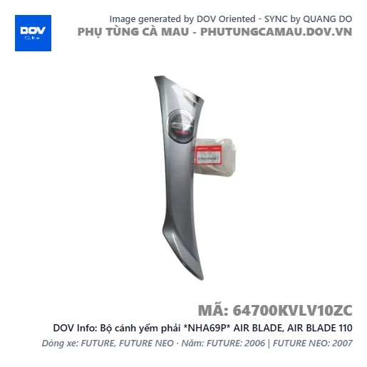 Bộ cánh yếm phải *NHA69P* AIR BLADE, AIR BLADE 110 — 64700KVLV10ZC