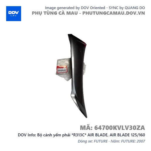 Bộ cánh yếm phải *R313C* AIR BLADE, AIR BLADE 125/160 — 64700KVLV30ZA