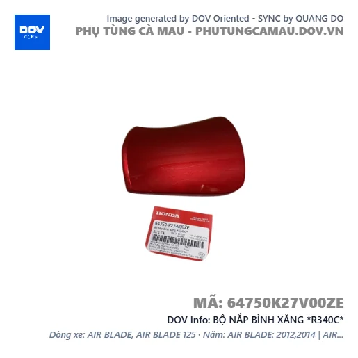 BỘ NẮP BÌNH XĂNG *R340C*  — 64750K27V00ZE