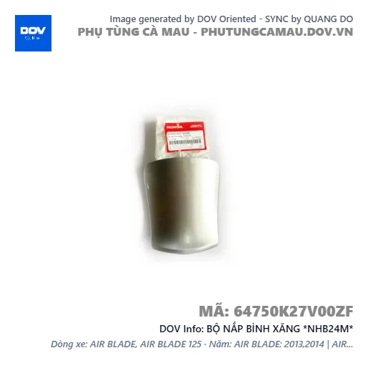 BỘ NẮP BÌNH XĂNG *NHB24M*  — 64750K27V00ZF