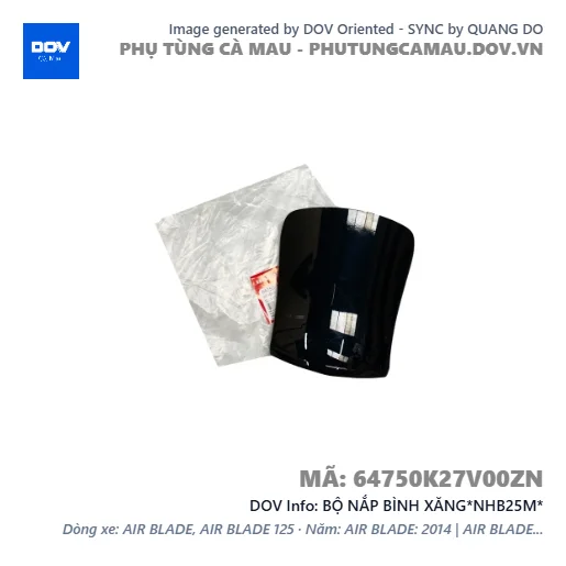 BỘ NẮP BÌNH XĂNG*NHB25M*  — 64750K27V00ZN