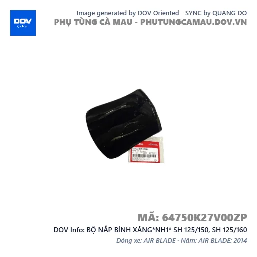 BỘ NẮP BÌNH XĂNG*NH1* SH 125/150, SH 125/160 — 64750K27V00ZP