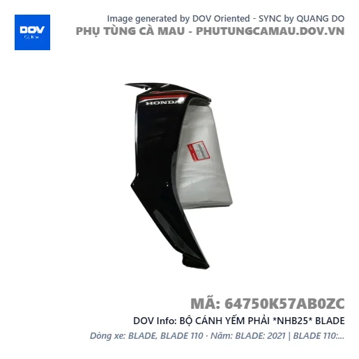 BỘ CÁNH YẾM PHẢI *NHB25* BLADE — 64750K57AB0ZC