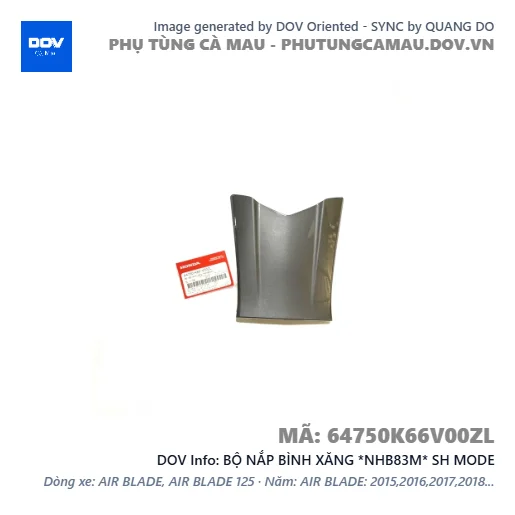 BỘ NẮP BÌNH XĂNG *NHB83M* SH MODE — 64750K66V00ZL