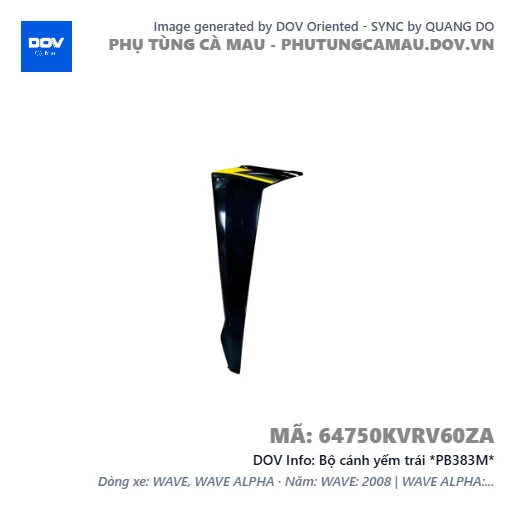 Bộ cánh yếm trái *PB383M*  — 64750KVRV60ZA